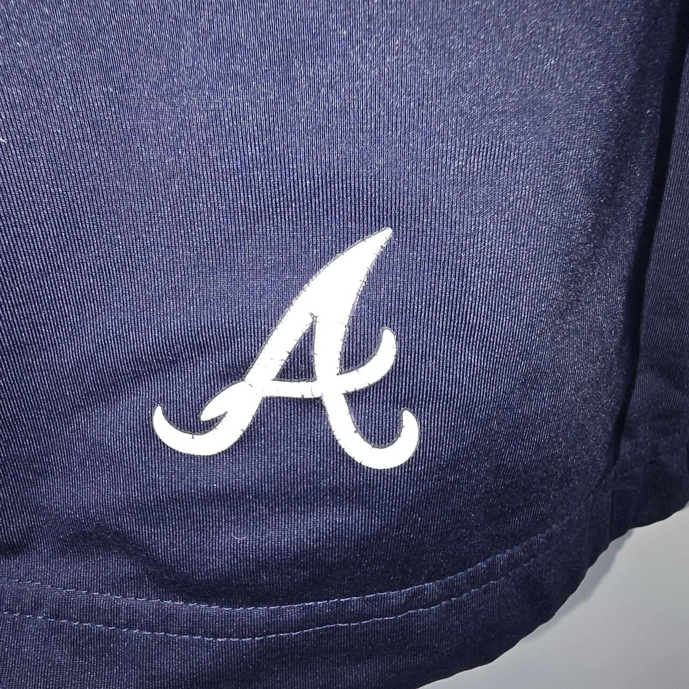 Nike Team Atlanta Braves MLB Dri-FIT Shorts Men's XL Navy Red Athletic
